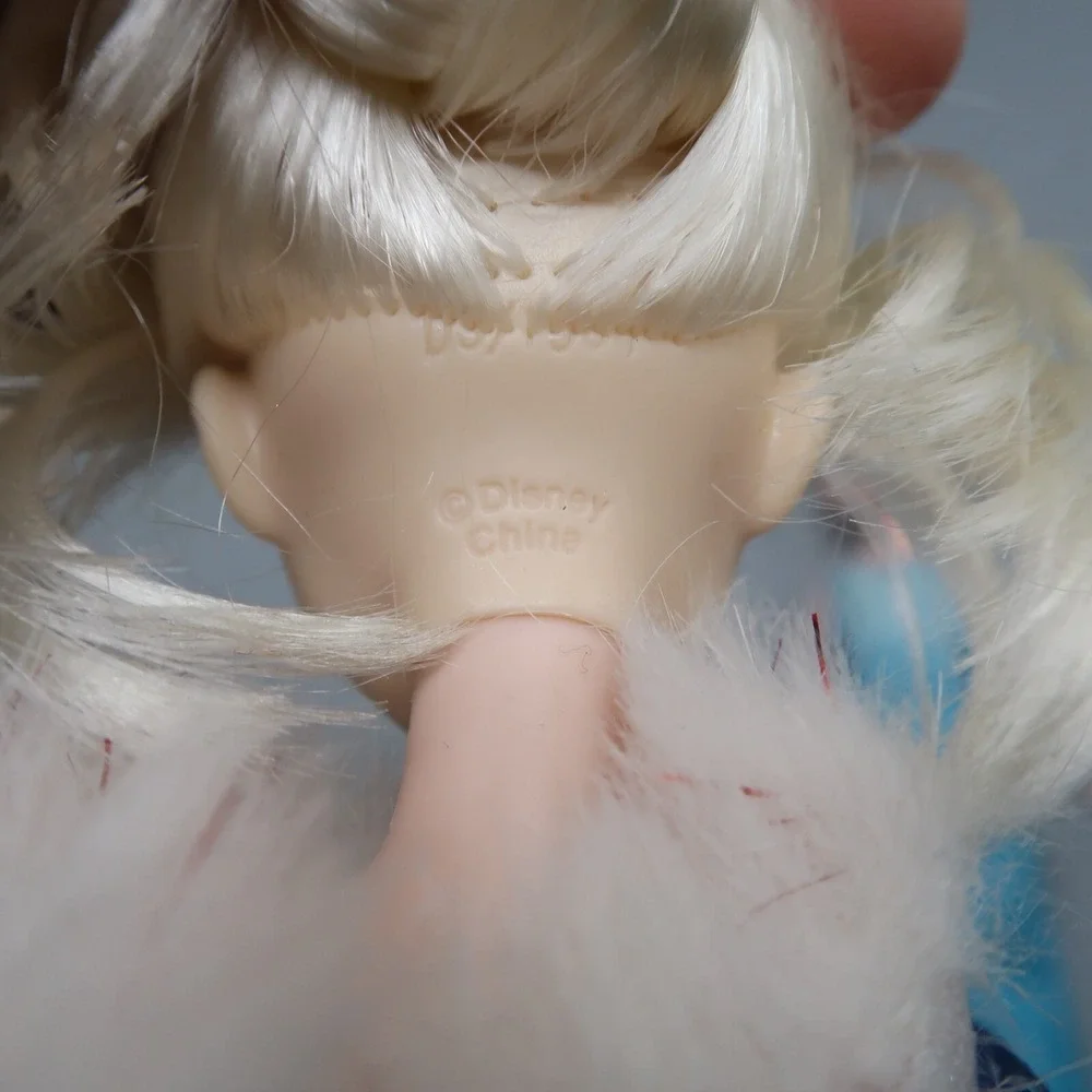 Disney Princess Fashion Doll Frozen Elsa Sparkly Blue‎ Dress Lot of 2 Toy